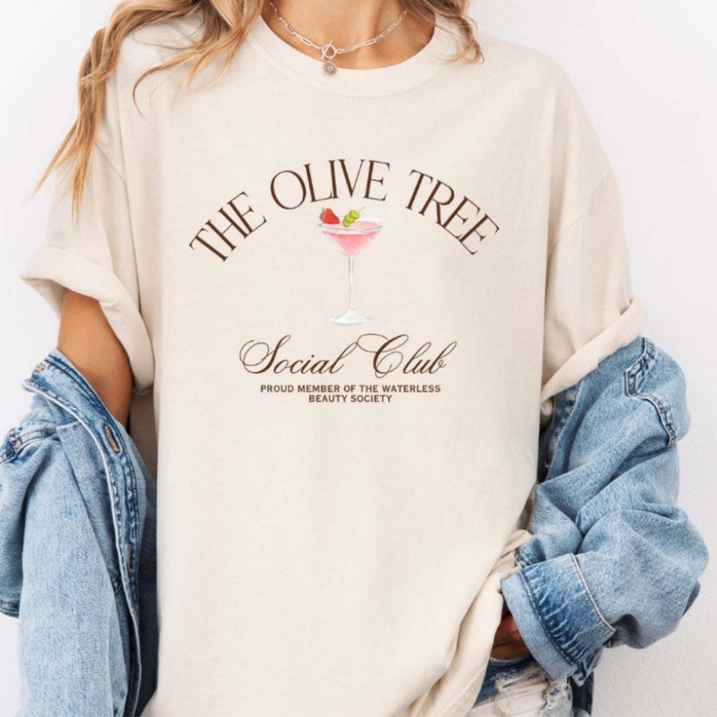 Olive Club CC Tee w/Martini Glass